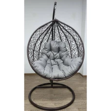 Подвесное кресло-качалка кокон Bonro 329 XL (коричнево-серый)