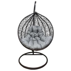 Подвесное кресло-качалка кокон Bonro 329 XL (коричнево-серый)