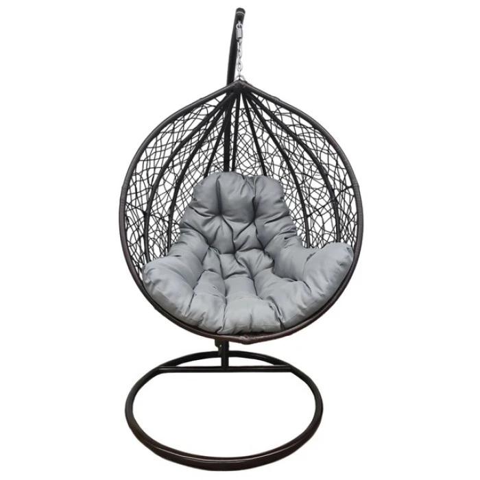 Підвісне крісло-гойдалка кокон Bonro 329 XL (коричнево-сірий)