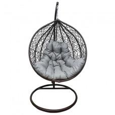 Подвесное кресло-качалка кокон Bonro 329 XL (коричнево-серый)