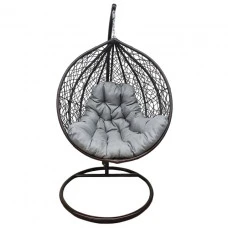 Підвісне крісло-гойдалка кокон Bonro 329 XL (коричнево-сірий)