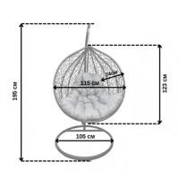 Підвісне крісло-гойдалка кокон Bonro 329 XL (коричнево-сірий)