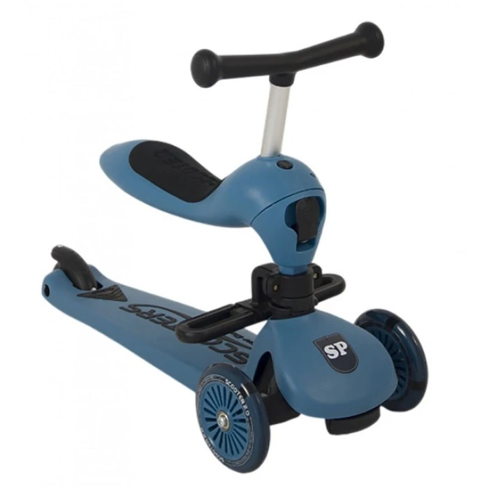 Самокат дитячий триколісний 2в1 Spoko SP-322 синій