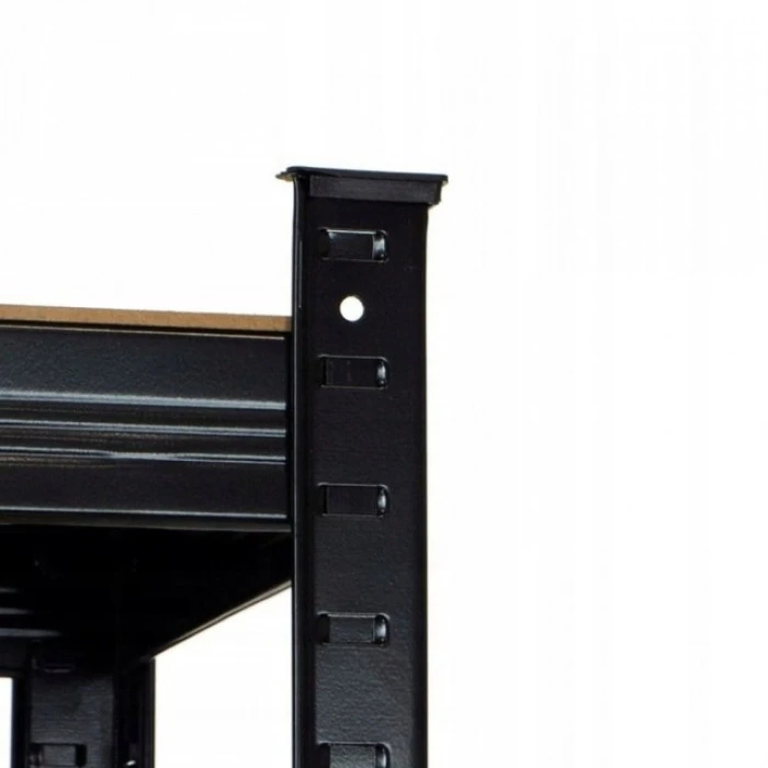 Стелаж металевий для кладовки комори підвалу 6 полиць 220х110х50 Siker P2211 чорний