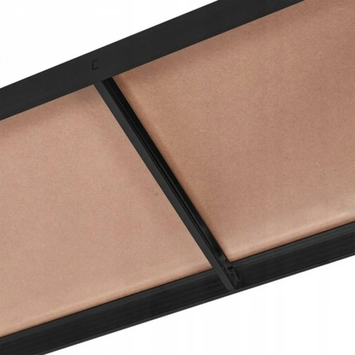 Стелаж металевий для кладовки комори підвалу 6 полиць 220х110х50 Siker P2211 чорний