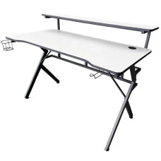 Геймерський ігровий комп'ютерний стіл 15 мм Bonro B-06 білий