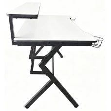 Геймерський ігровий комп'ютерний стіл 15 мм Bonro B-06 білий