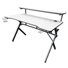 Геймерський ігровий комп'ютерний стіл 15 мм Bonro B-06 білий