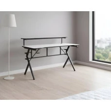 Геймерський ігровий комп'ютерний стіл 15 мм Bonro B-06 білий