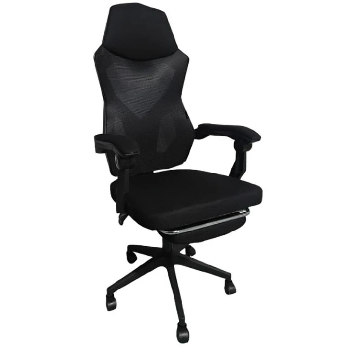 Компьютерное офисное кресло с подставкой для ног Bonro B-918 черное