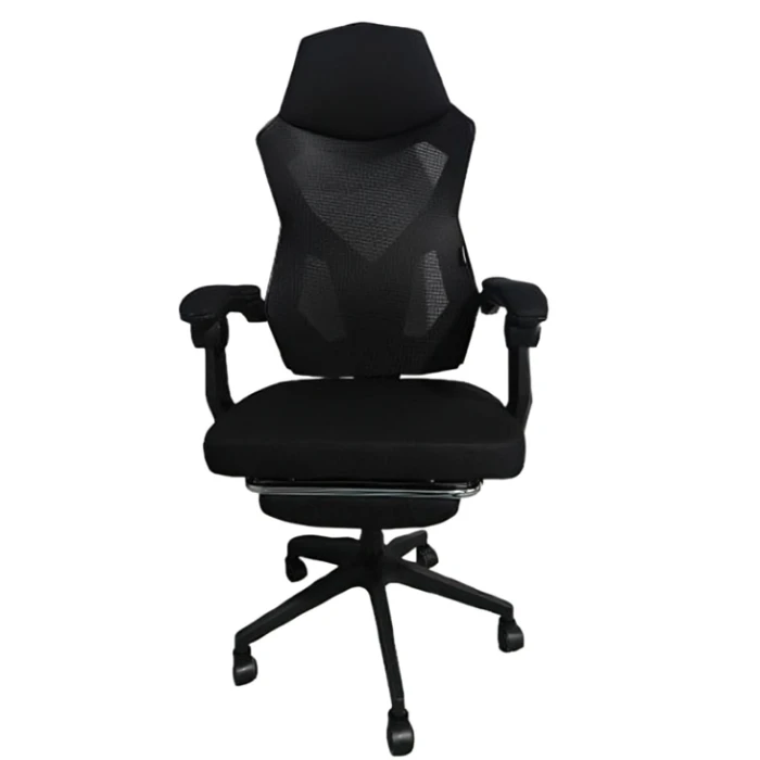 Компьютерное офисное кресло с подставкой для ног Bonro B-918 черное