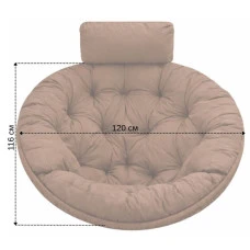 Подушка для крісла кокона Bonro B-331 коричнева