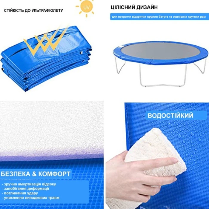 Накидка на пружини для батута 404 см multikolor