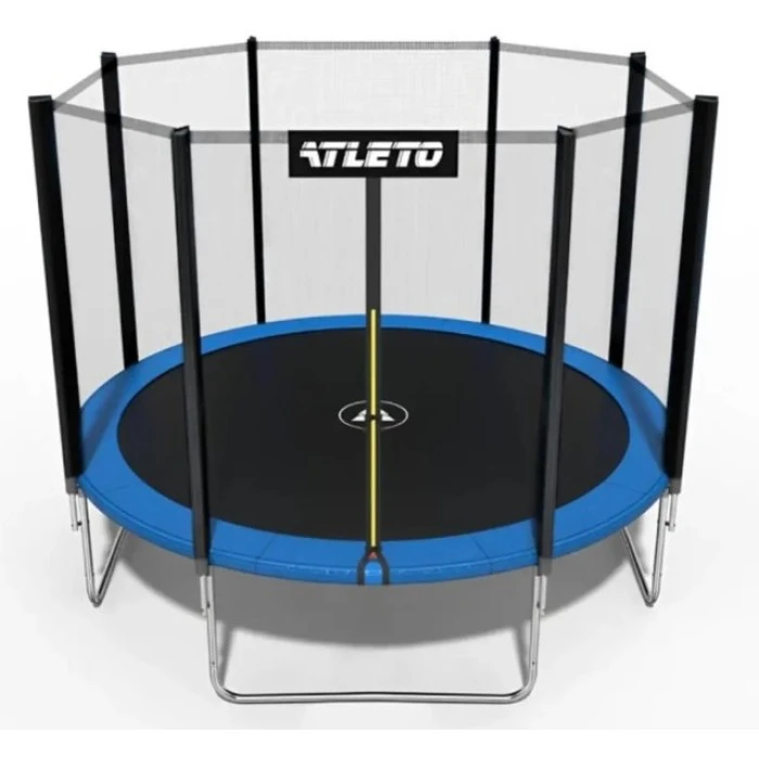 Батут детский с сеткой и стремянкой 404 см Atleto