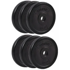 Диск для штанг и гантелей композитный Atleto 6шт x 1,25 кг