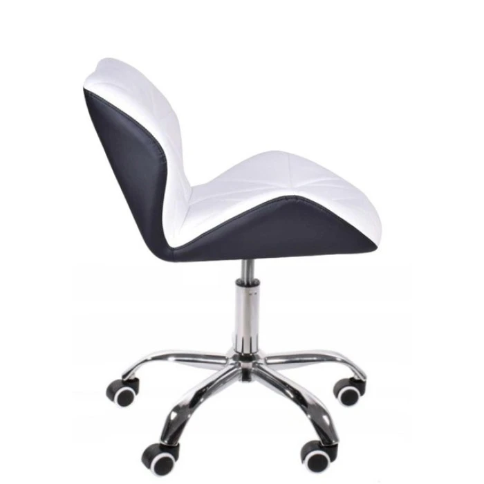 Кресло на колесах белое+черное комплект 4шт Bonro B-531