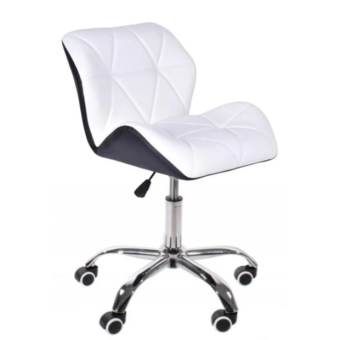 Кресло на колесах белое+черное комплект 4шт Bonro B-531