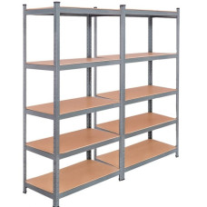 Стеллаж металлический 2 секции 10 полок Siker 180x90x40
