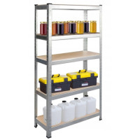 Стелаж металевий 2 секції 10 полиць Siker 180x90x40