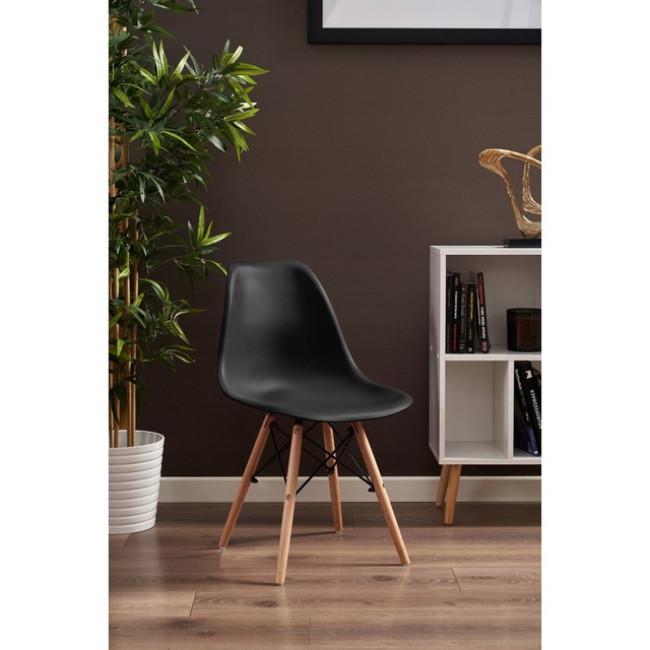 Кресло для кухни на ножках Bonro В-173 FULL KD черное (3 шт)