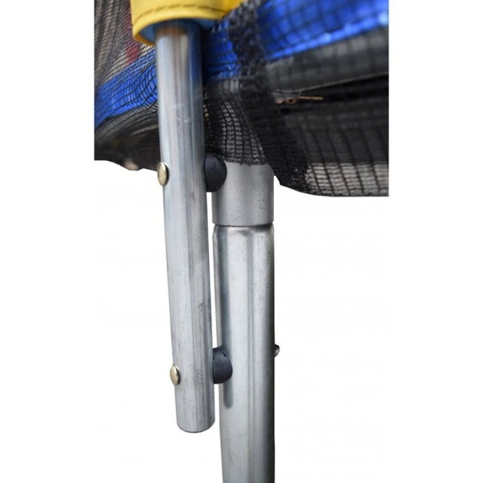 Батут Atleto 252 см з внутрішньою сіткою та драбинкою multikolor