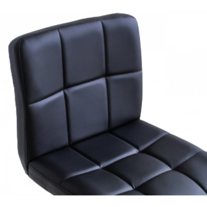 Барный стул со спинкой Bonro BC-0106 черный с черным основанием