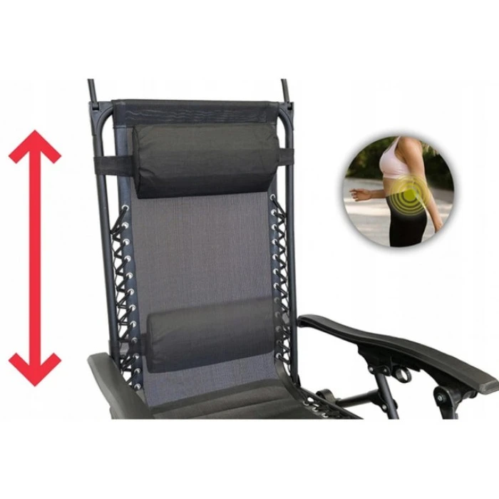 Шезлонги комплект 2шт Bonro SP-167A черный с крышкой