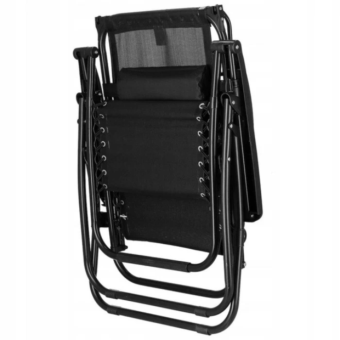 Шезлонги комплект 2шт Bonro SP-167A черный с крышкой