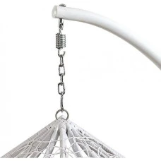 Подвесное кресло-качалка кокон Bonro 329 M (бело-серое)