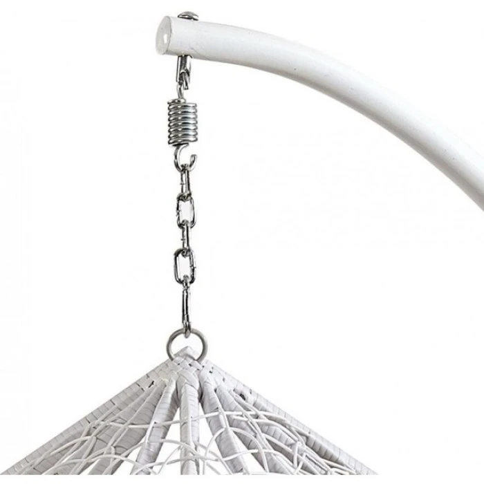 Подвесное кресло-качалка кокон Bonro 329 M (бело-серое)