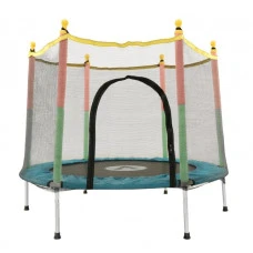 Батут манеж детский с сеткой Atleto 140 см синий KRB01