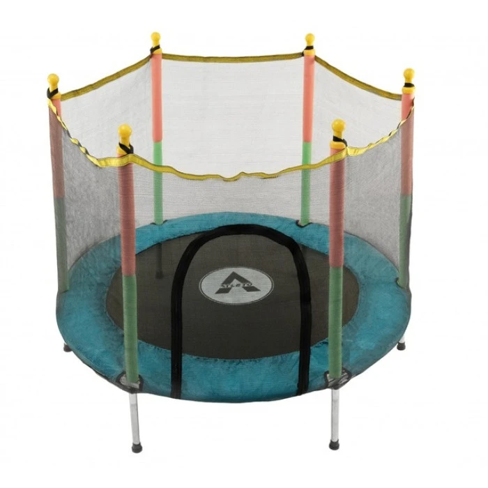 Батут манеж детский с сеткой Atleto 140 см синий KRB01