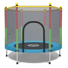 Батут манеж детский с сеткой Atleto 140 см синий KRB01