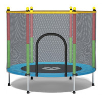 Батут манеж дитячий з сіткою Atleto 140 см синій KRB01