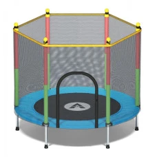 Батут манеж детский с сеткой Atleto 140 см синий KRB01