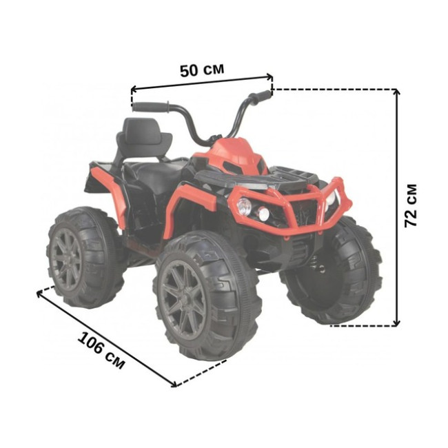 Детский электроквадроцикл Spoko HM-1288 красный