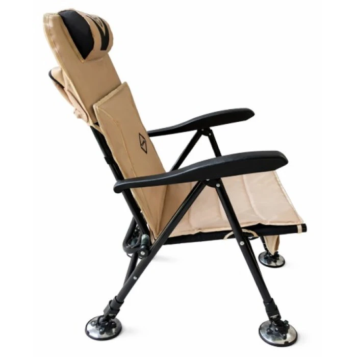 Крісло рибальське розкладне з телескопічними ніжками Bonro B-115 бежеве