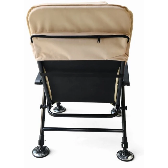 Крісло рибальське розкладне з телескопічними ніжками Bonro B-115 бежеве