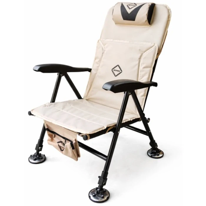 Крісло рибальське розкладне з телескопічними ніжками Bonro B-115 бежеве