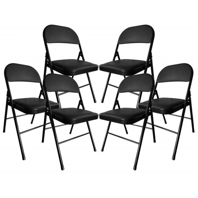 Стул раскладной Bonro B-019 черный (6 шт)