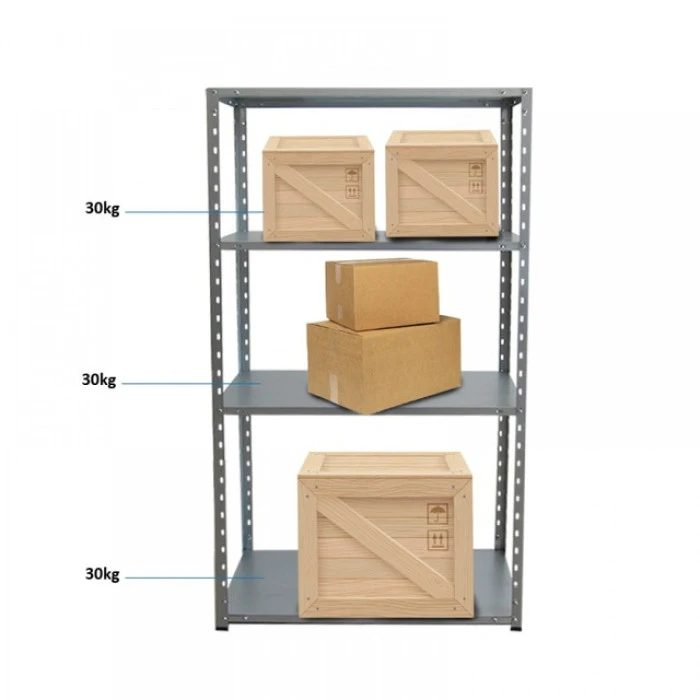 Стелаж металевий 4 полиці Siker GoodTool BG30P 150х75х30 см