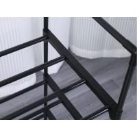 Полка для обуви 4-уровневая черная Bonro B37