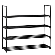 Полиця для взуття 4-рівнева чорна Bonro B37