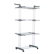 Багатоярусна сушарка органайзер для одягу сіра Bonro B07