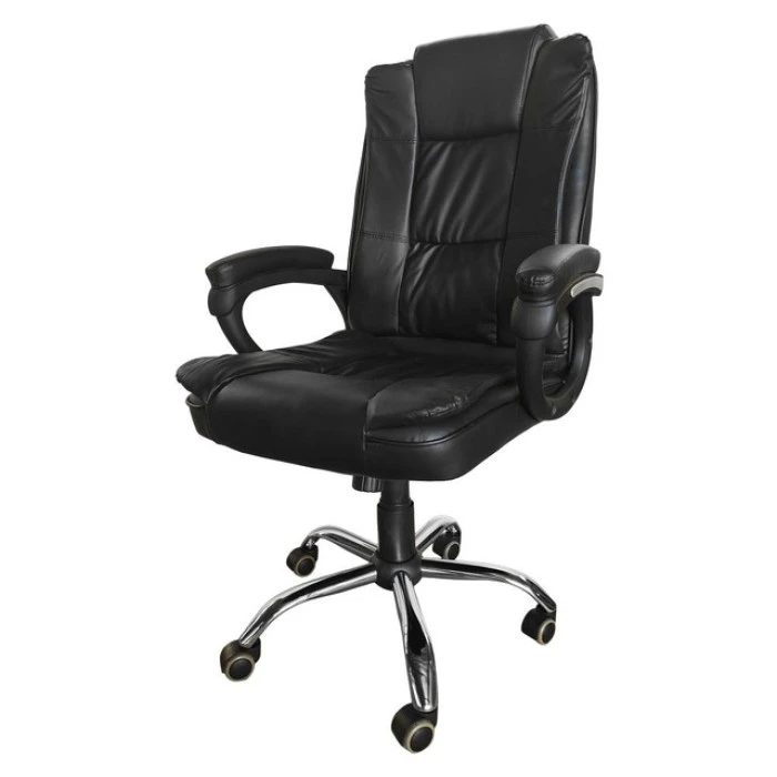 Крісло офісне на колесах Bonro B-612 чорне