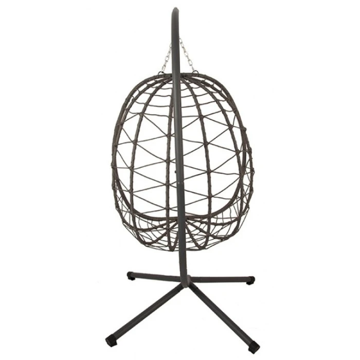 Підвісне крісло-гойдалка кокон Bonro B-015 чорно-сіре