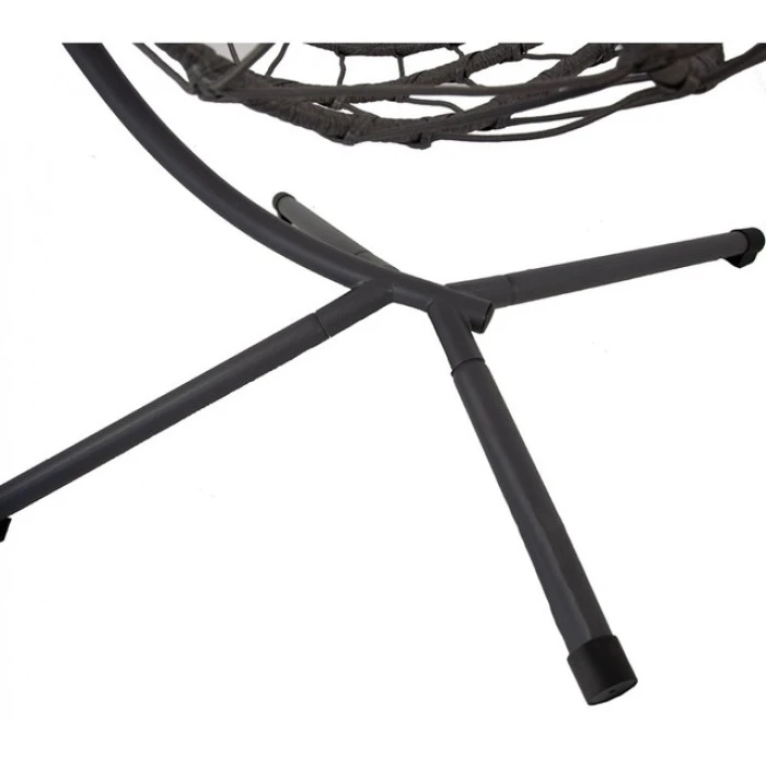 Підвісне крісло-гойдалка кокон Bonro B-015 чорно-сіре