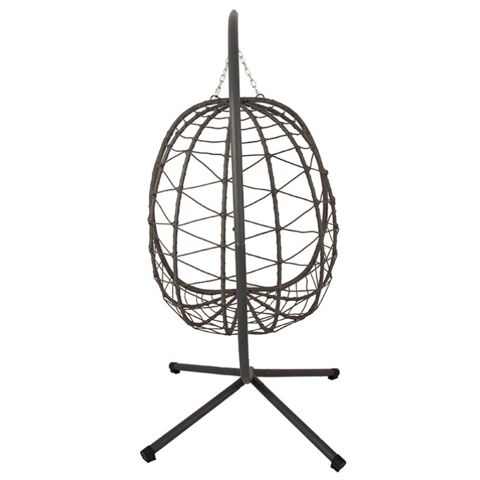 Підвісне крісло-гойдалка кокон Bonro B-015 чорно-сіре