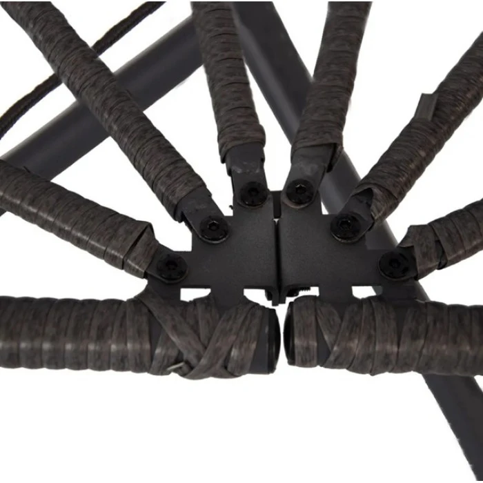 Підвісне крісло-гойдалка кокон Bonro B-015 чорно-сіре