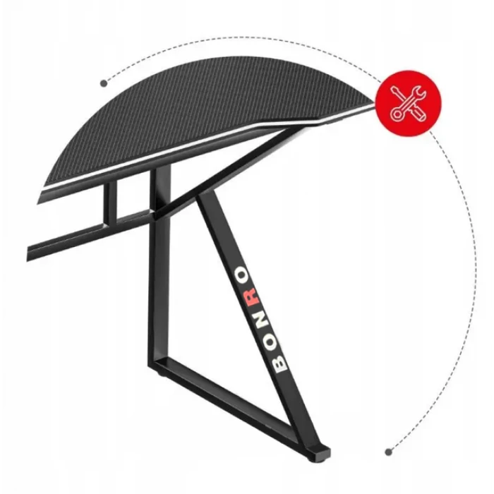Геймерский игровой компьютерный стол 0,8 мм Bonro 276 черный